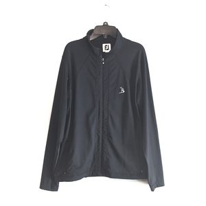 Footjoy Golf Jacket Black Size Large Lightweight Running windbreaker